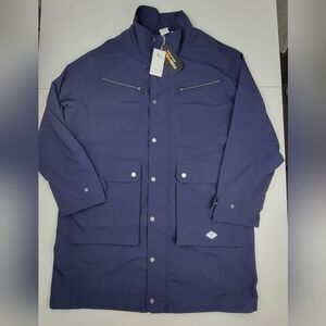 Puma Woven Full Zip Coat X Nanamica Mens Sz XL Blue Casual Athletic 53985106 New
